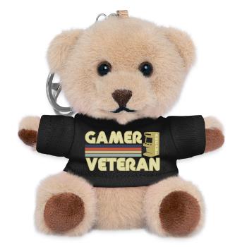 Gamer veteran - Porte-clés ourson - noir - Devant