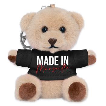 Hergestellt in Marseille - Teddy Schlüsselanhänger - Schwarz - Vorne