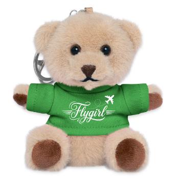Scénario de Flygirl avec Flourish d’Avion - Porte-clés ourson - vert - Devant