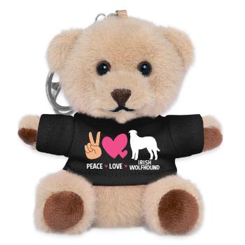 Irish wolfhound - Teddy Keyring - black - Front