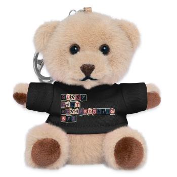 Sorry no time scrapbooking - Teddy Keyring - black - Front