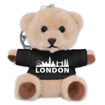 London Skyline - Teddy Keyring - black - Front