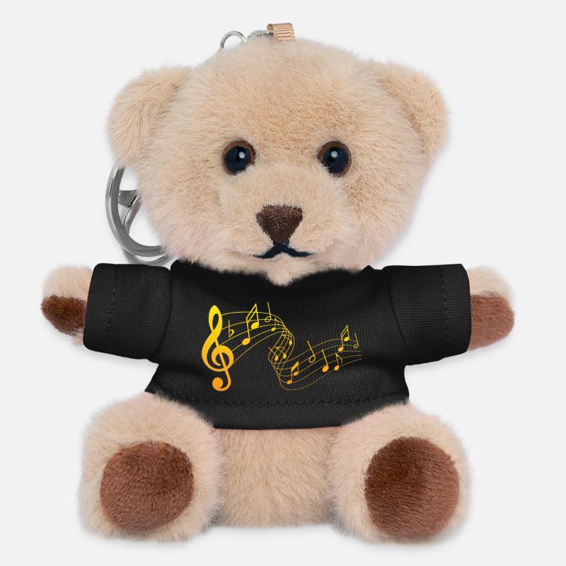 Noten - Teddy Schlüsselanhänger - Schwarz