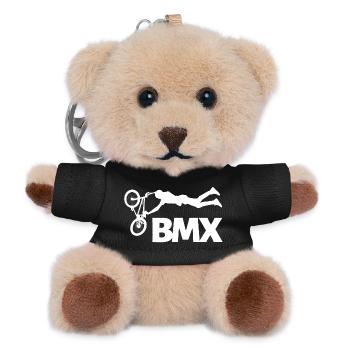 BMX Stunt Shirt for Freestyle Fans - Teddy Keyring - black - Front