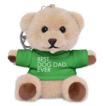 Bester Hundevater Aller Zeiten - Teddy Schlüsselanhänger - Grün - Vorne