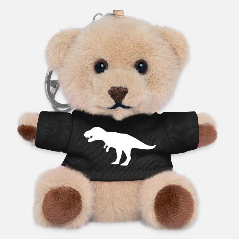 dinosaur - Teddy Keyring - black