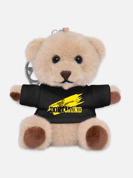 Fussball Dortmund - Teddy Schlüsselanhänger - Schwarz