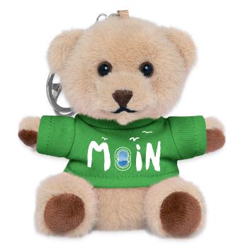 Moin Meer Leuchtturm Möwe - Teddy Schlüsselanhänger - Grün - Vorne
