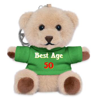 geschenkideen, für mann, best age 50 - Teddy Schlüsselanhänger - Grün - Vorne