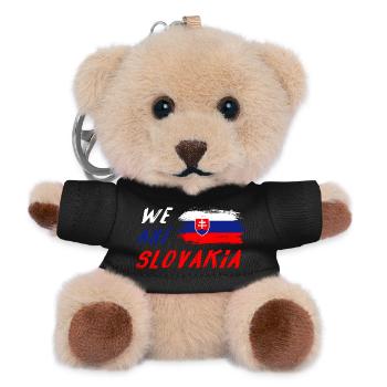 We are Slovakia - Teddy Keyring - black - Front