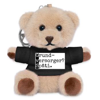 Grundversorger? Späti. GvS Berlin mit Humor lustig - Teddy Schlüsselanhänger - Schwarz - Vorne