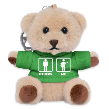 Banjo Strichmännchen - Teddy Schlüsselanhänger - Grün - Vorne