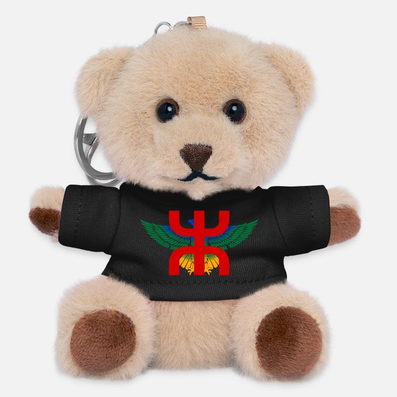 Aigle Amazigh Rif Kabyle Chleuh Maroc Algérie - Porte-clés ourson - noir