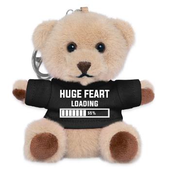 Horror-Inspired Loading Screen Design - Teddy Keyring - black - Front