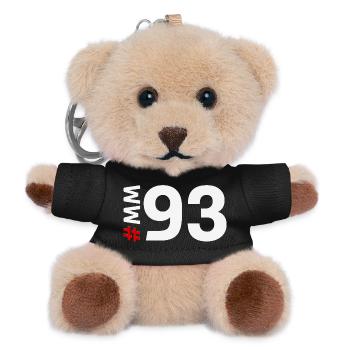 MM93 - Porte-clés ourson - noir - Devant