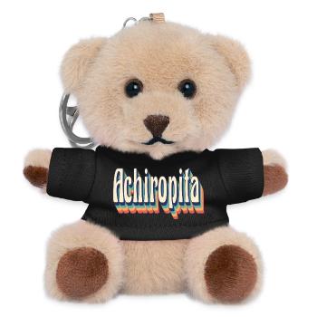 Vintage Retro Achiropita T-Shirt T-Shirt T-Shirt - Teddy Schlüsselanhänger - Schwarz - Vorne