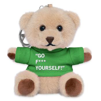 Go F Yourself - Teddy Keyring - green - Front