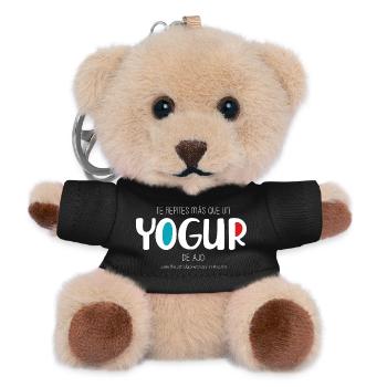 Knoblauchjoghurt (dunkel) - Teddy Schlüsselanhänger - Schwarz - Vorne