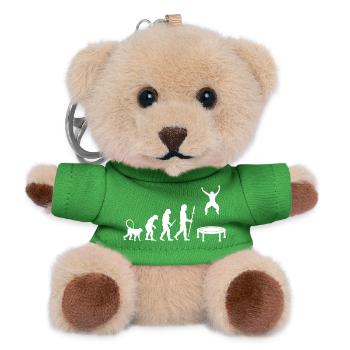 Trampolinspringer Entwicklung - Teddy Schlüsselanhänger - Grün - Vorne
