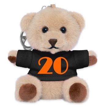 20. 20 YEARS. 20th ANNIVERSARY. 20TH ANNIVERSARY. - Teddy Keyring - black - Front
