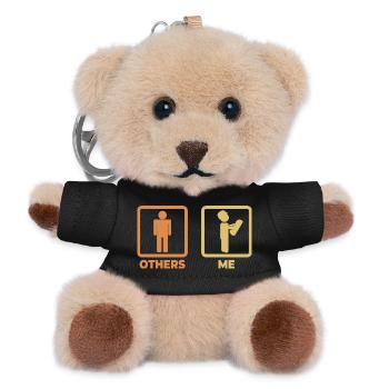 Architekt Strichmännchen - Teddy Schlüsselanhänger - Schwarz - Vorne