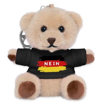 Deutschland Deutsche Flagge - Teddy Schlüsselanhänger - Schwarz - Vorne