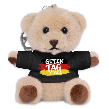 Deutschland Deutsche Flagge - Teddy Schlüsselanhänger - Schwarz - Vorne