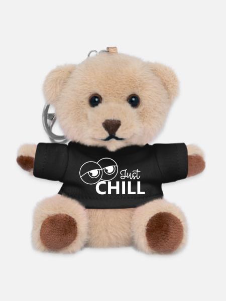 Just Chill / Just Relaxed - Teddy Schlüsselanhänger - Schwarz