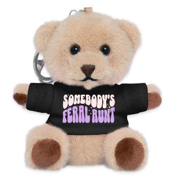 Somebody's Feral Aunt  - Porte-clés ourson - noir - Devant
