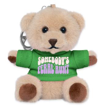 Somebody's Feral Aunt  - Porte-clés ourson - vert - Devant