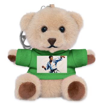 Kampfkunst und japanische Dynamik - Teddy Schlüsselanhänger - Grün - Vorne
