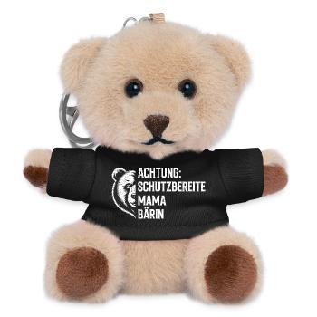 Soon to be a mom ATTENTION MAMA BEAR NEEDING PROTECTION - Teddy Keyring - black - Front