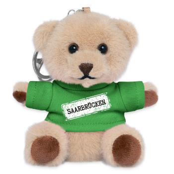 Saarbrücken City Logo Design - Teddy Keyring - green - Front