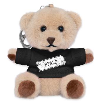 Faszination Pfalz Weinland Design - Teddy Schlüsselanhänger - Schwarz - Vorne