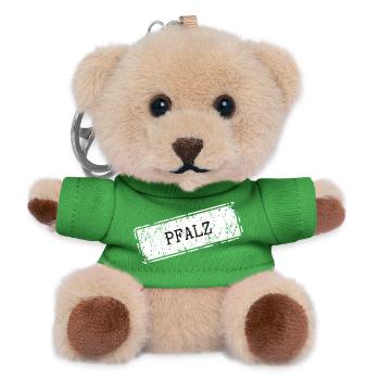 Faszination Pfalz Weinland Design - Teddy Schlüsselanhänger - Grün - Vorne
