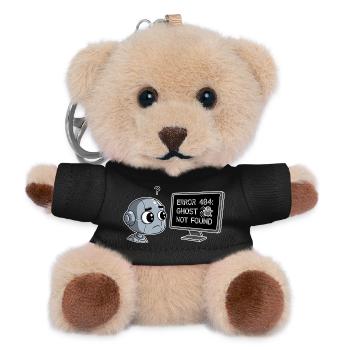 Error 404: Ghost Not Found - Teddy Schlüsselanhänger - Schwarz - Vorne