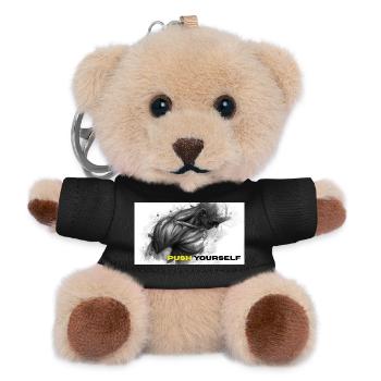 Illustration de forte auto-motivation - Porte-clés ourson - noir - Devant