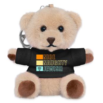 Hanukkah Chanukkah Hanukah - Teddy Keyring - black - Front