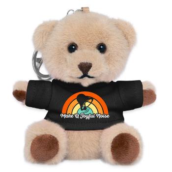 Choir Music Instrument Handbell Choir - Teddy Keyring - black - Front