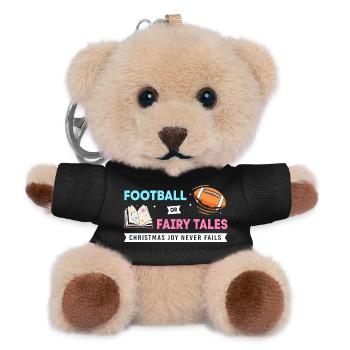 Werdende Mutter Weihnachten Gender Reveal - Teddy Schlüsselanhänger - Schwarz - Vorne