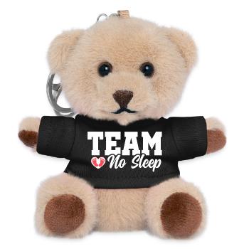 Team No Sleep - Teddy Schlüsselanhänger - Schwarz - Vorne