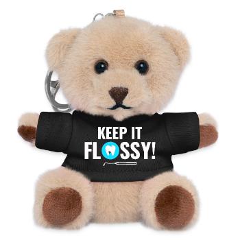Mouth Engine Care Dentist Team  - Teddy Keyring - black - Front