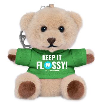 Mouth Engine Care Dentist Team  - Teddy Keyring - green - Front