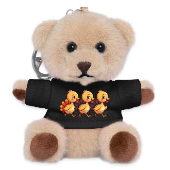 Thanksgiving Truthahn Baby - Teddy Schlüsselanhänger - Schwarz - Vorne