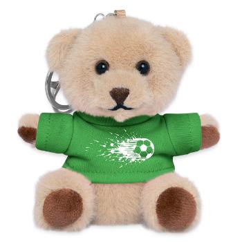 Energetic Soccer Art Football - Teddy Keyring - green - Front