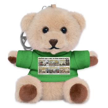 Kölner Guide: 6 Dinge Die Kölner nicht mögen - Teddy Schlüsselanhänger - Grün - Vorne