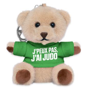 I can't I have judo humor gift - Teddy Keyring - green - Front