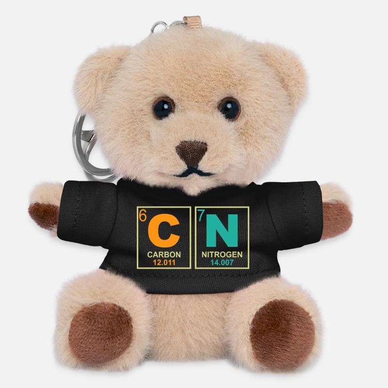 67 Meme Funny Teacher Science Periodic Table Retro - Teddy Keyring - black