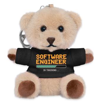 Software Developer in Training Debugging Humor - Teddy Keyring - black - Front