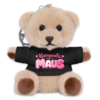 Karnevalsmaus Köln – Jeck im Fastelovend - Teddy Schlüsselanhänger - Schwarz - Vorne